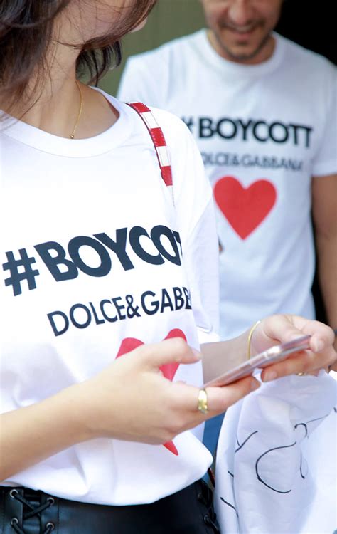 boycott dolce gabbana t shirt